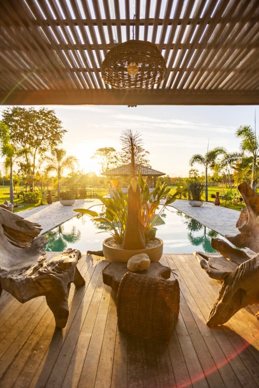 A retreat setting